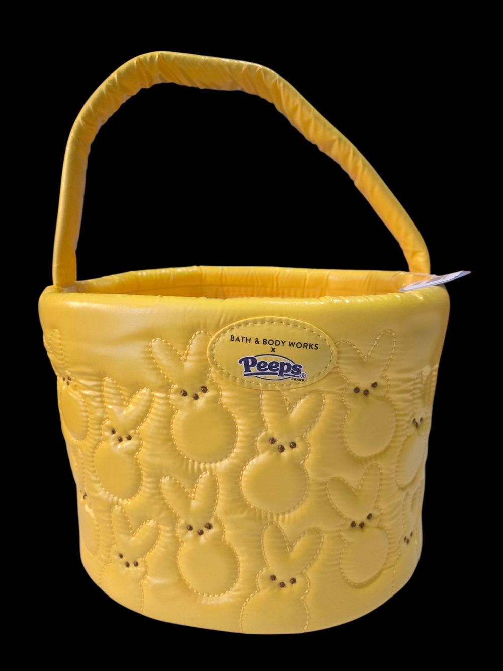 Bath & Body Works Peeps Yellow Quilted Bunny Tote